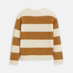 كنزة مخطّطة مضلّعة باللون...